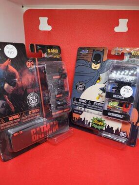 Jada Toys 1.65" Nano Hollywood Rides: The BATMAN and Classic TV Series